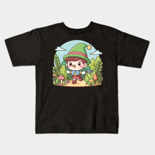 Happy Pinocchio Kids T-Shirt